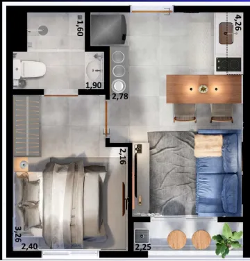 imagem 5 - Apartamentos tipo Flat a 400m da USP (construção na planta) imagem 5 - Apartamentos tipo Flat a 400m da USP (construção na planta)