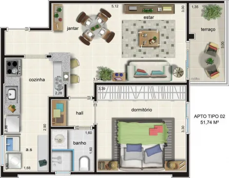 imagem 2 - Apartamento - Padrão imagem 2 - Apartamento - Padrão